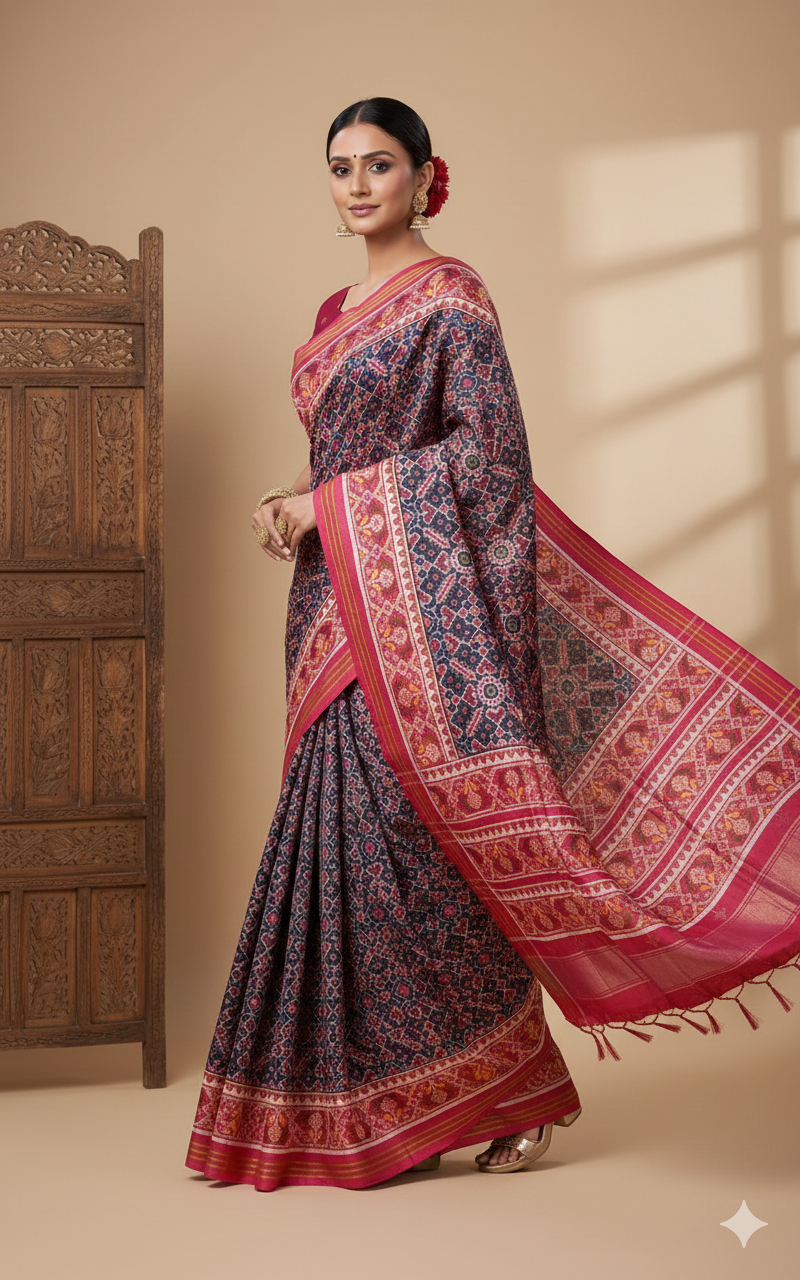 Double Ikat Patola Saree