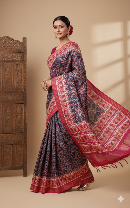 Double Ikat Patola Saree