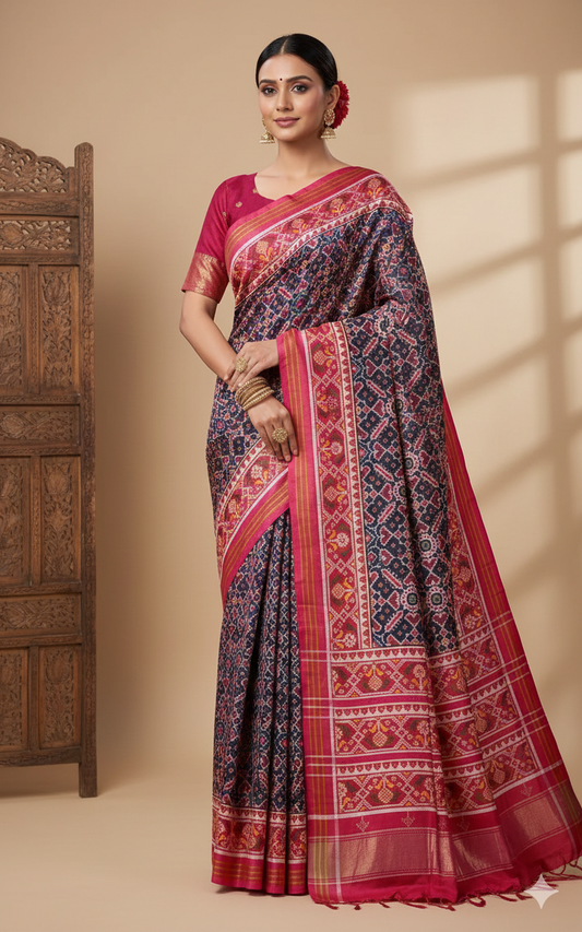 Double Ikat Patola Saree